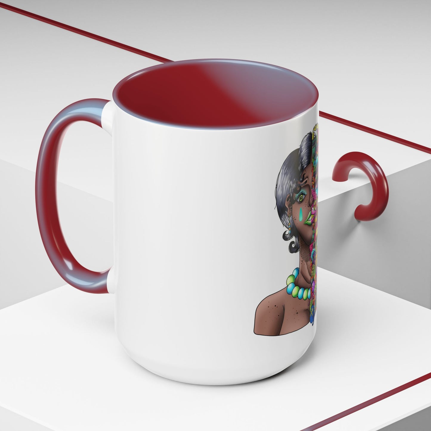 Accent Coffee Mug-Doodle Girl