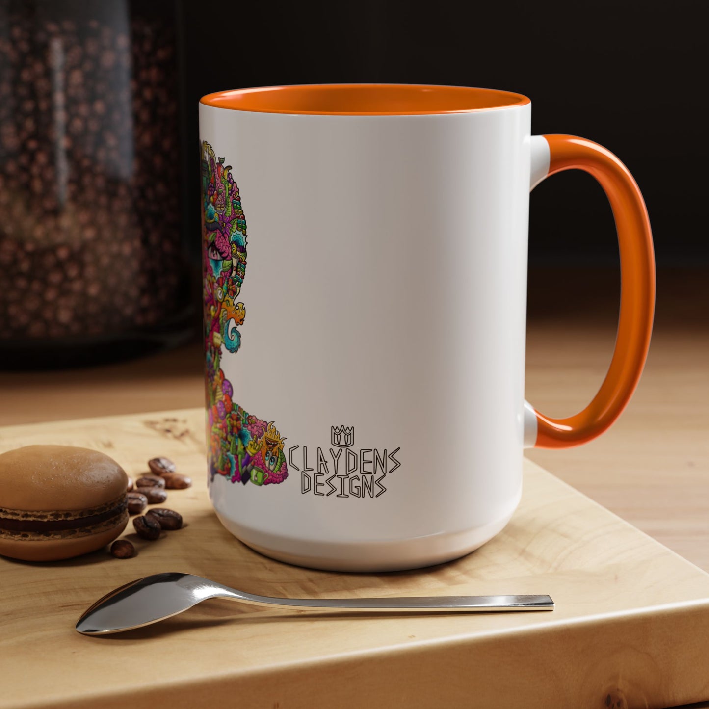 Accent Coffee Mug-Doodle Girl