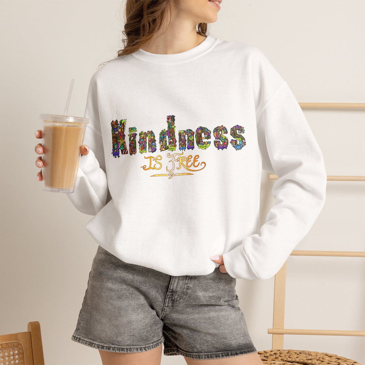 Kindness Is Free Unisex Heavy Blend™ Crewneck Sweatshirt