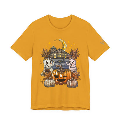 Halloween Pumpkin Unisex Jersey Short Sleeve Tee