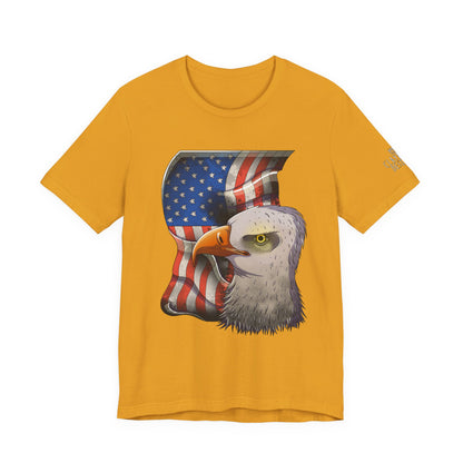Bella+Canvas Unisex Jersey Short Sleeve Tee with print on sleeve
