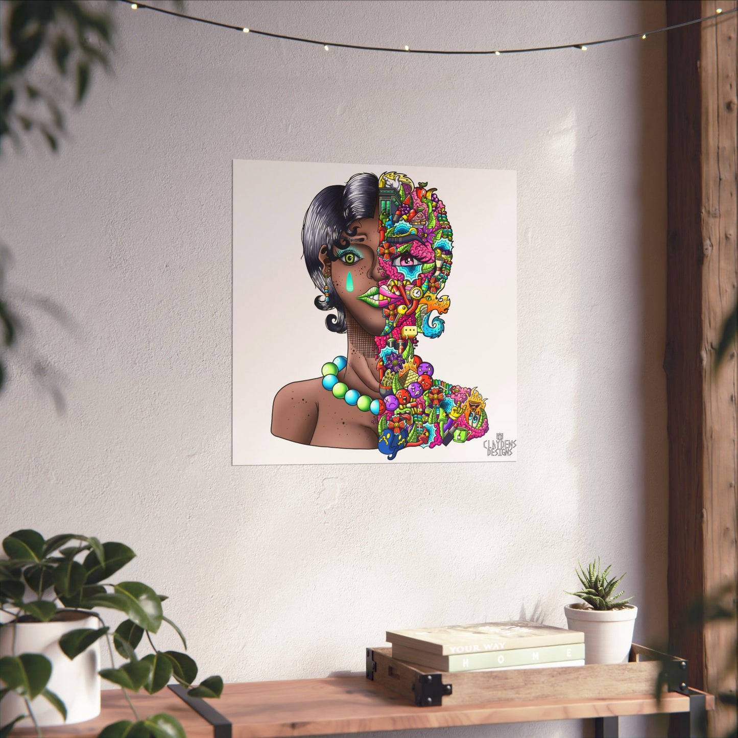 Doodle Girl Poster
