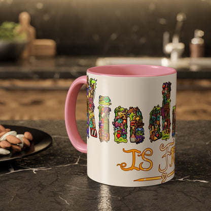 Kindness is Free Colorful Mugs (11oz, 15oz)