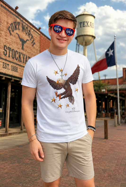 Unisex Jersey Short Sleeve Tee- Eagle
