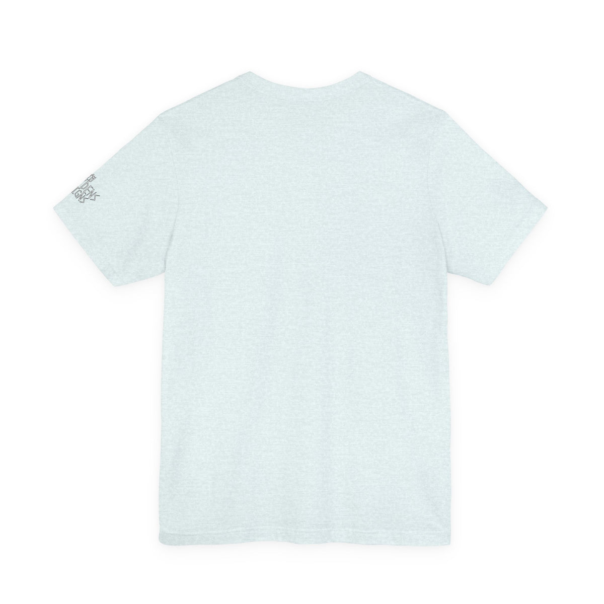 Bella+Canvas Unisex Jersey Short Sleeve Tee with print on sleeve