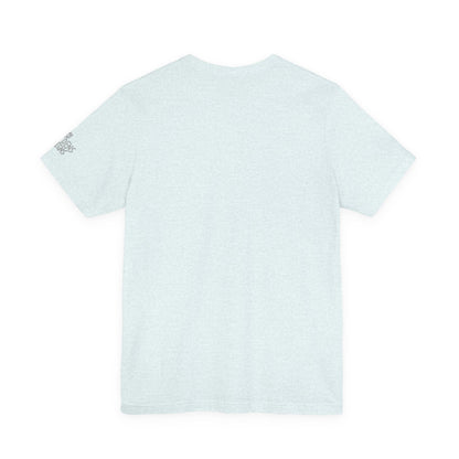 Bella+Canvas Unisex Jersey Short Sleeve Tee with print on sleeve
