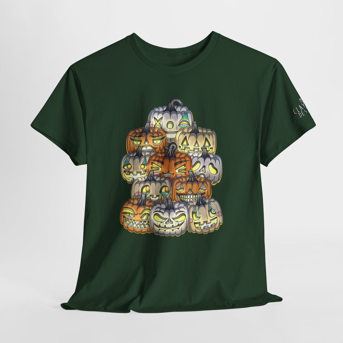 Halloween Pumpkin Unisex Heavy Cotton Tee