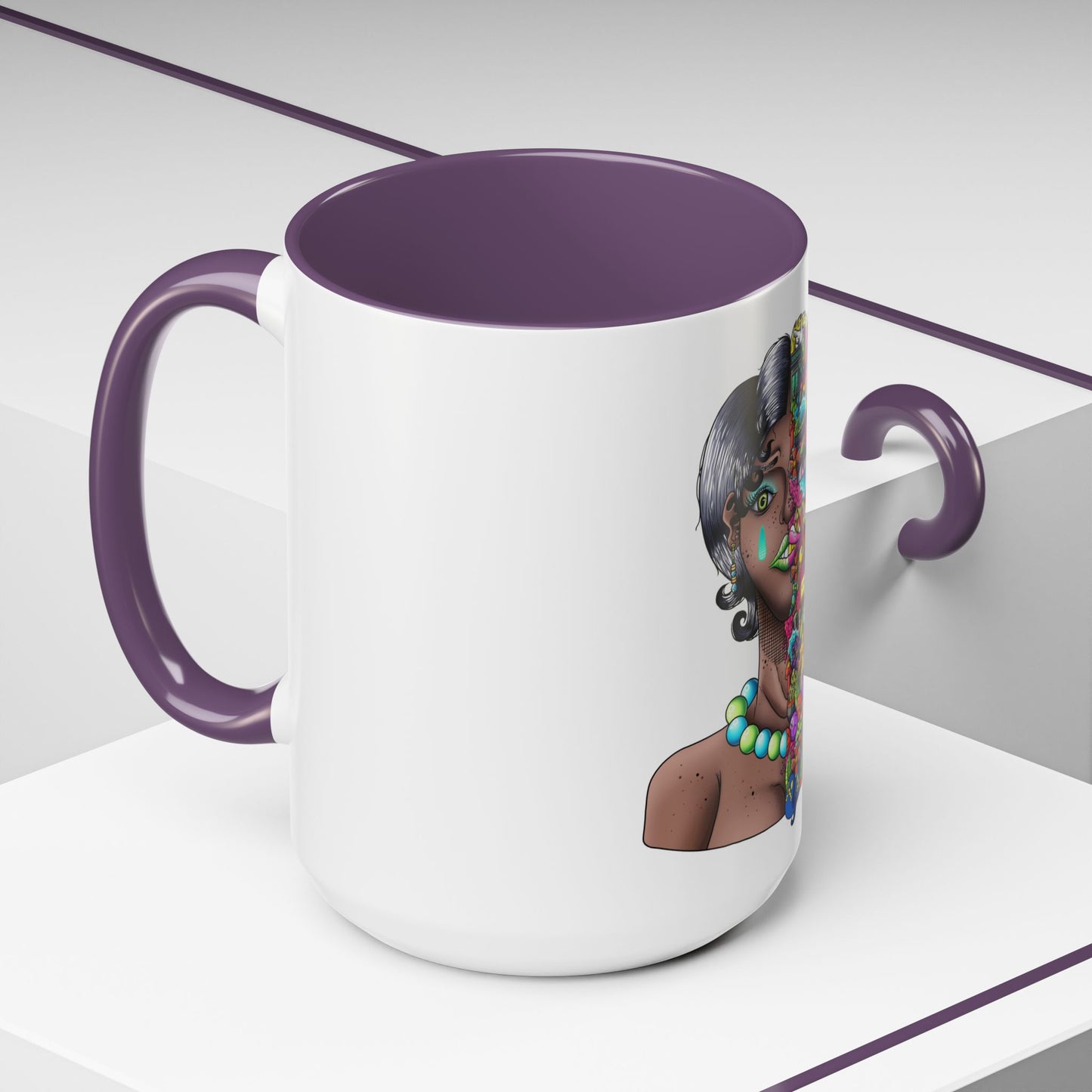 Accent Coffee Mug-Doodle Girl
