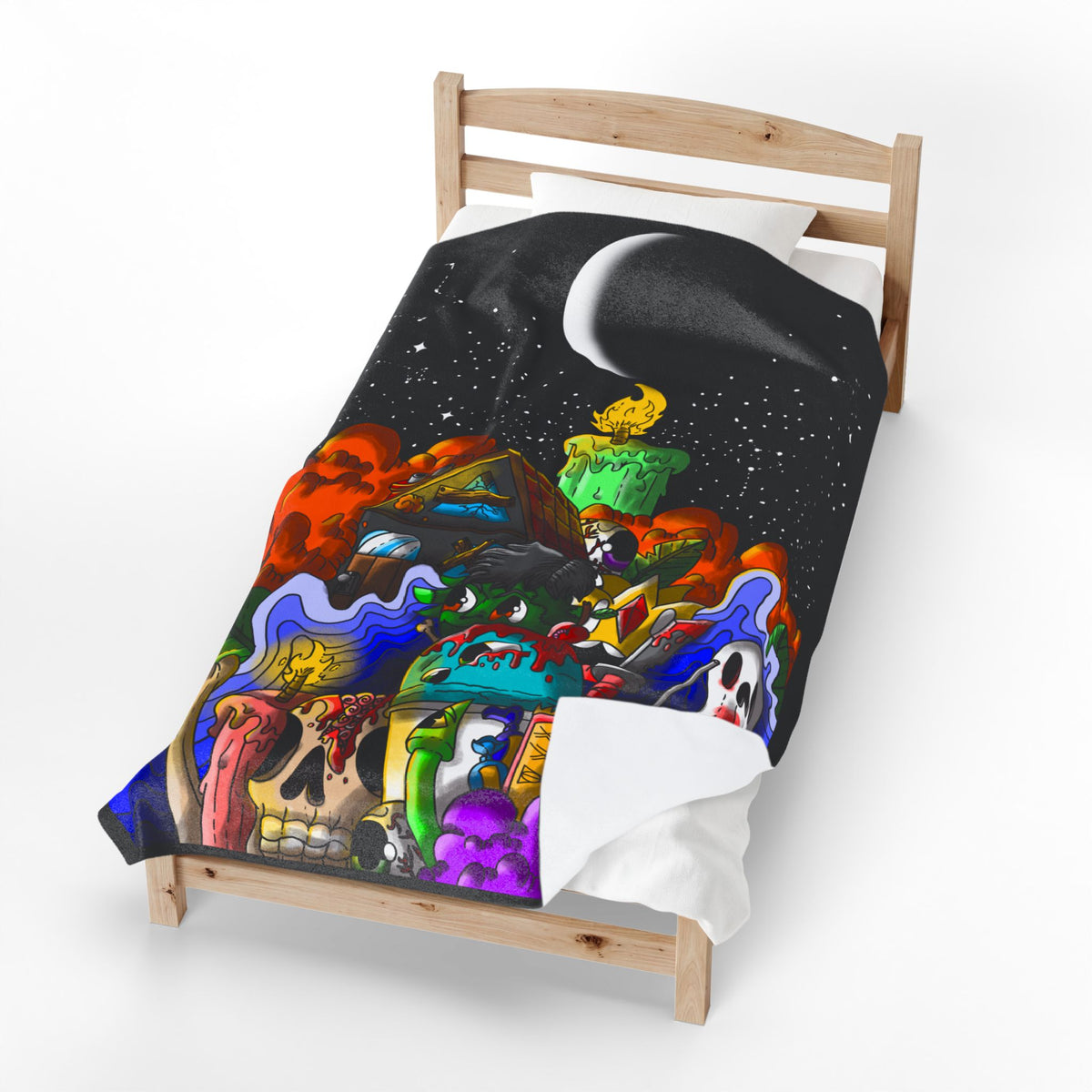 Halloween Velveteen Plush Blanket-60' x 80'