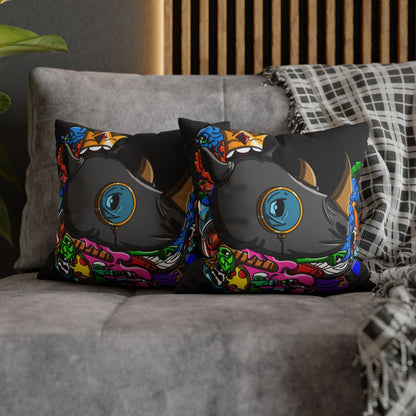 Spun Polyester Square Pillowcase