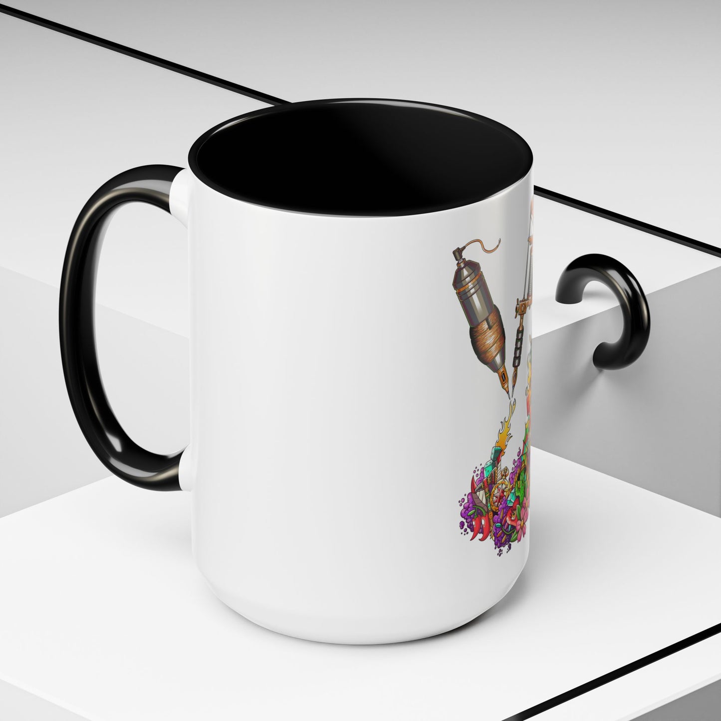 Accent Coffee Mug-Doodle Tattoo