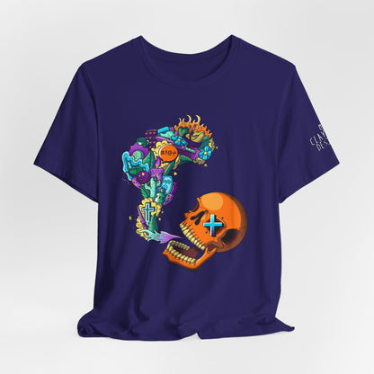 Unisex Jersey Short Sleeve Tee-Doodle Skull