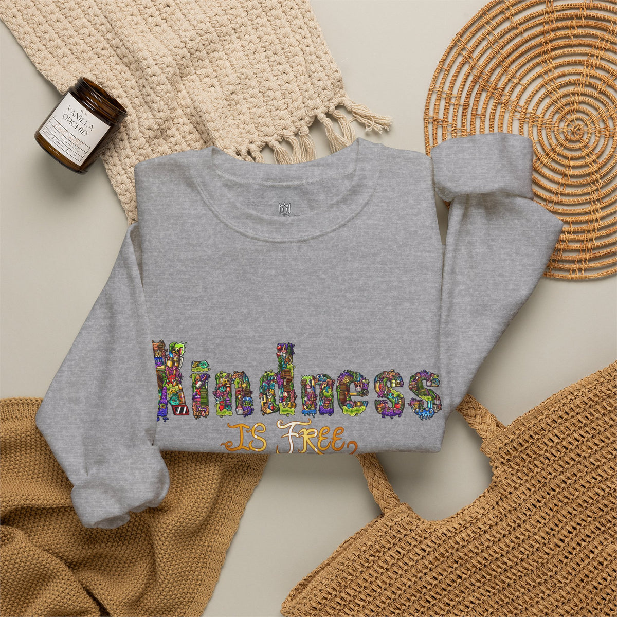 Kindness Is Free Unisex Heavy Blend™ Crewneck Sweatshirt