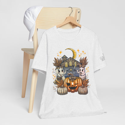Halloween Pumpkin Unisex Jersey Short Sleeve Tee