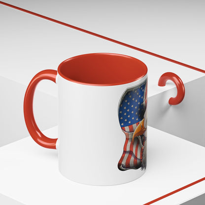 Accent Coffee Mug-American Flag