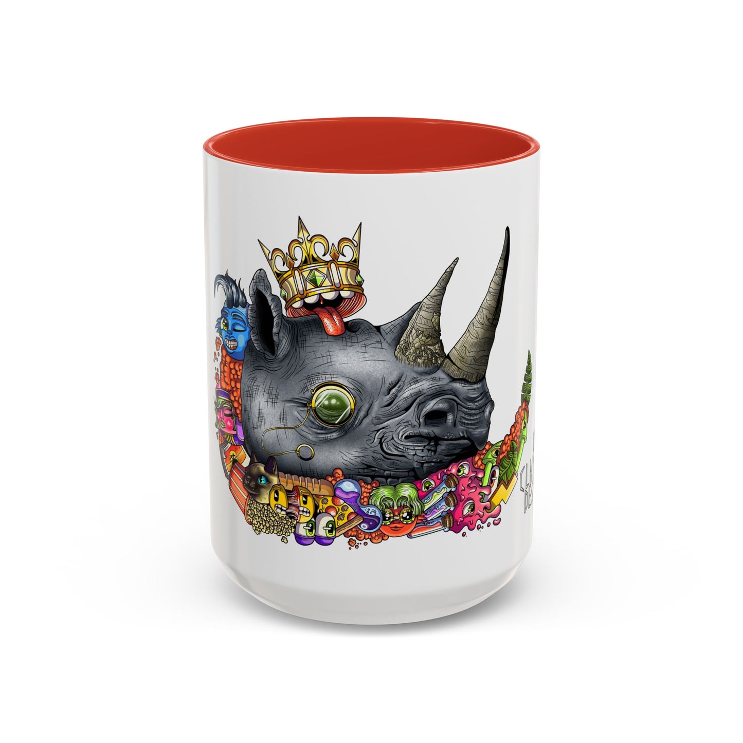 Accent Coffee Mug-Doodle Rhino