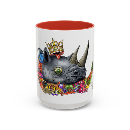 Accent Coffee Mug-Doodle Rhino
