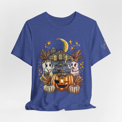 Halloween Pumpkin Unisex Jersey Short Sleeve Tee