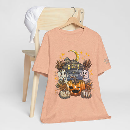 Halloween Pumpkin Unisex Jersey Short Sleeve Tee