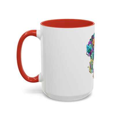Accent Coffee Mug-Doodle Skull
