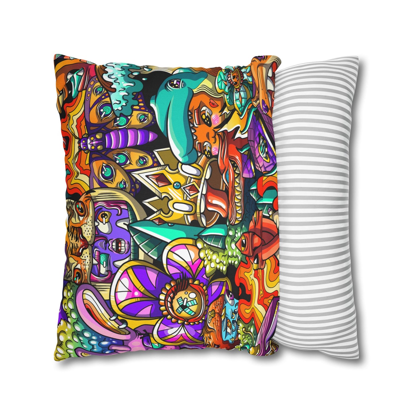 Spun Polyester Square Pillowcase