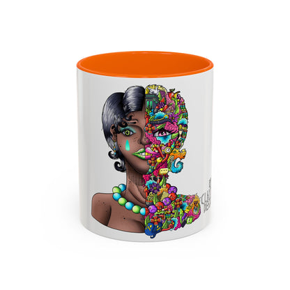 Accent Coffee Mug-Doodle Girl