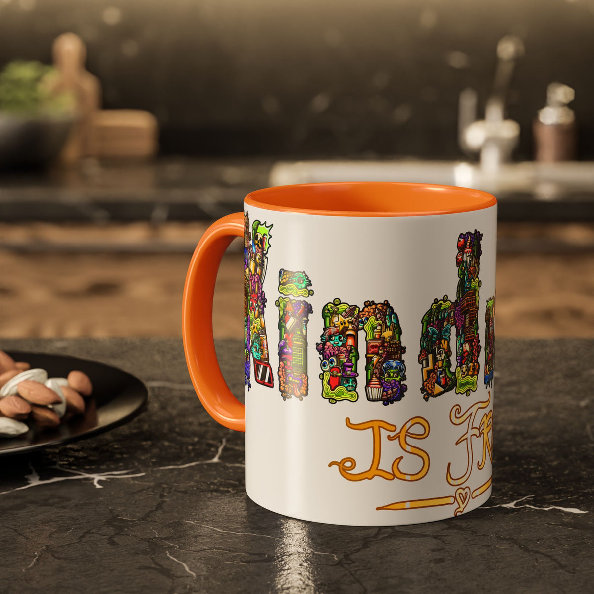 Kindness is Free Colorful Mugs (11oz, 15oz)