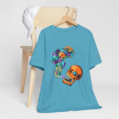 Unisex Jersey Short Sleeve Tee-Doodle Skull