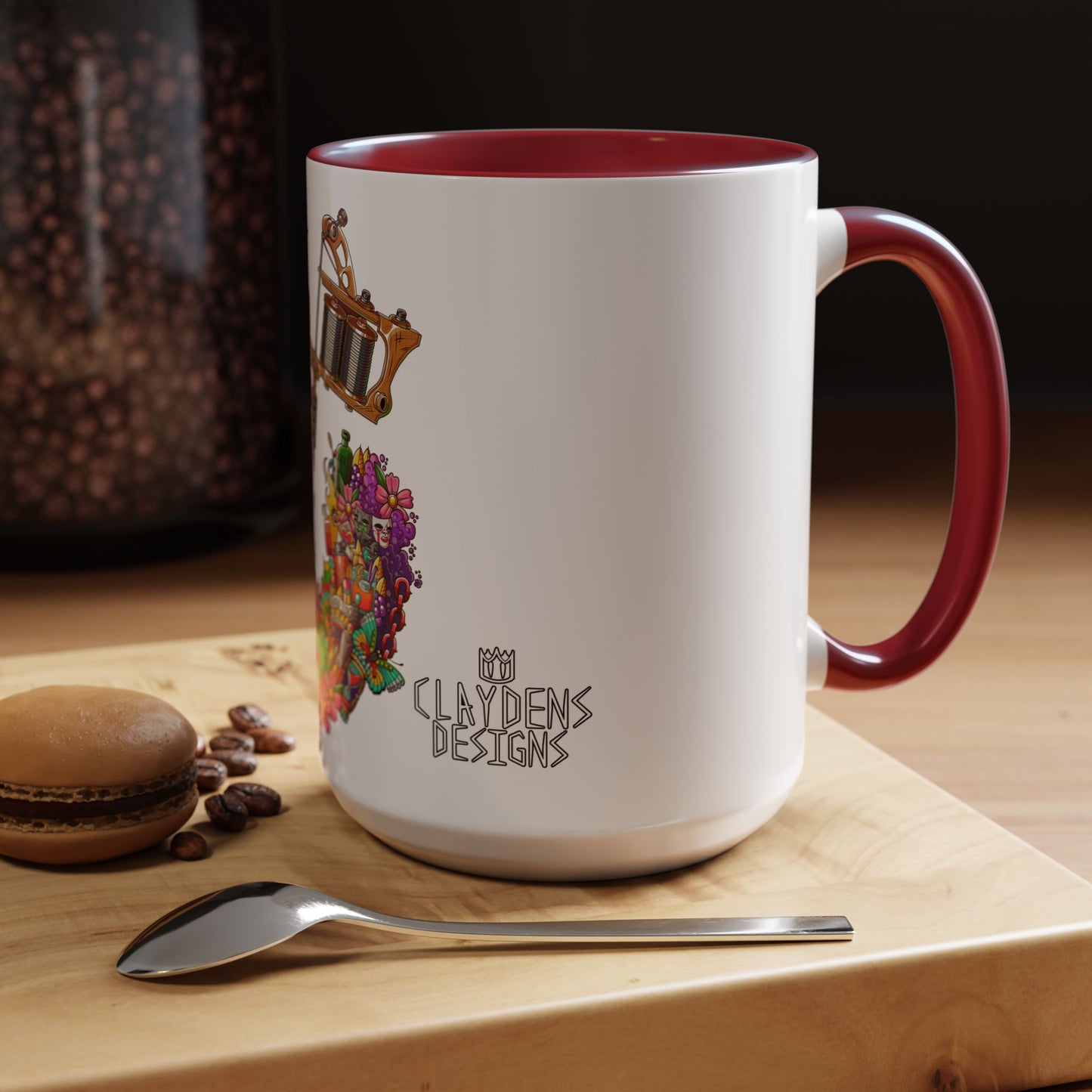 Accent Coffee Mug-Doodle Tattoo