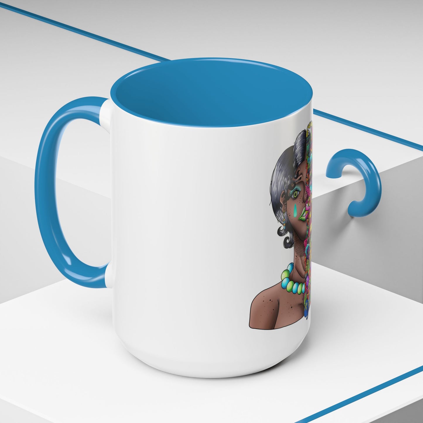 Accent Coffee Mug-Doodle Girl