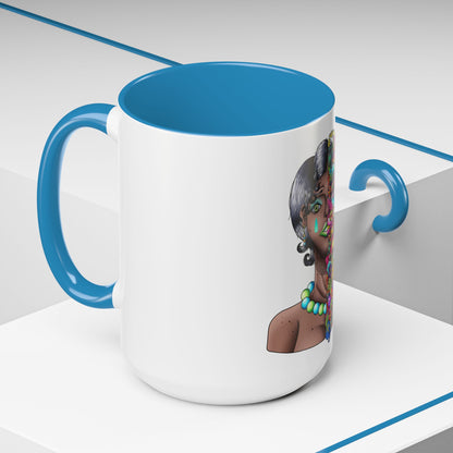 Accent Coffee Mug-Doodle Girl