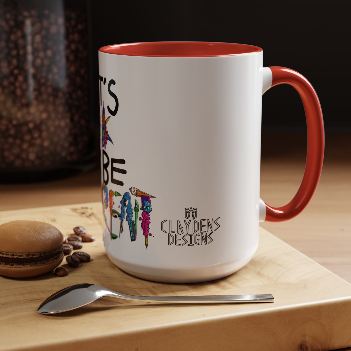 Accent Coffee Mug-Doodle It's OK to be Different