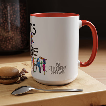 Accent Coffee Mug-Doodle It's OK to be Different