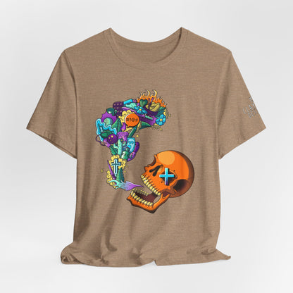 Unisex Jersey Short Sleeve Tee-Doodle Skull