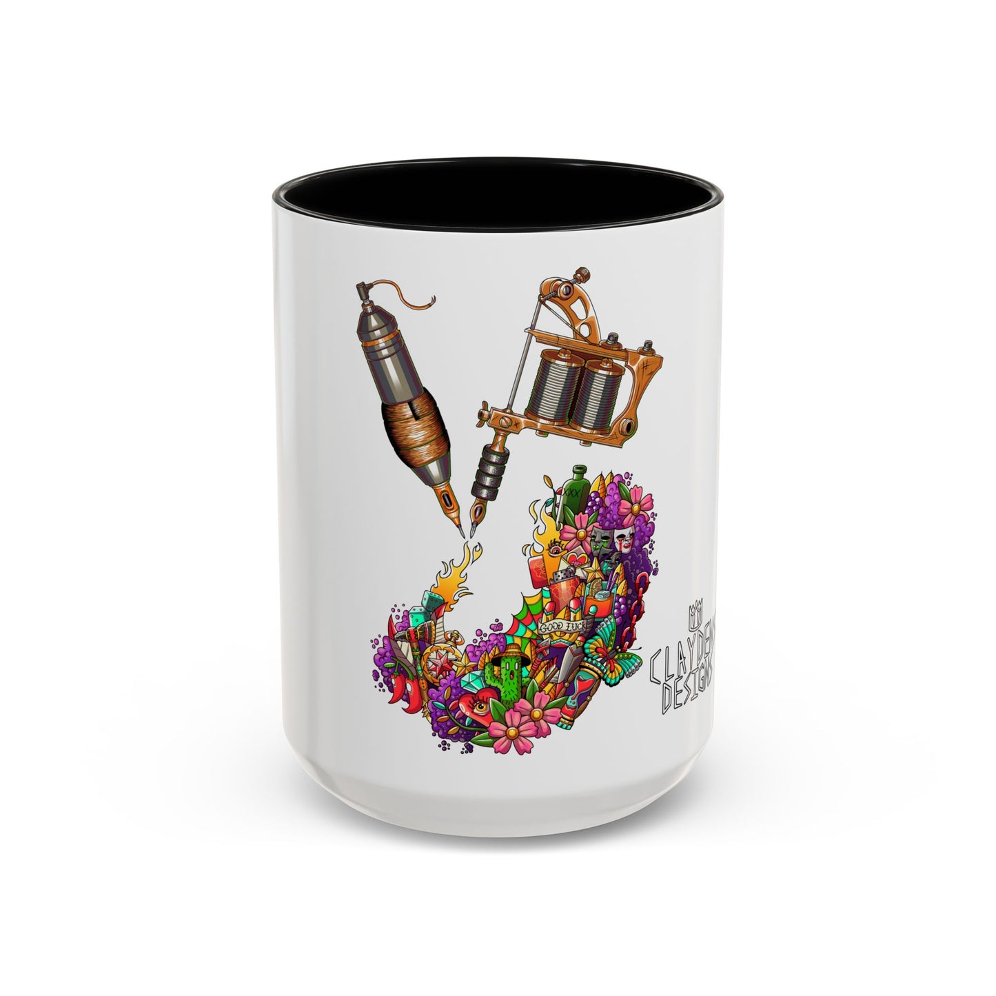 Accent Coffee Mug-Doodle Tattoo