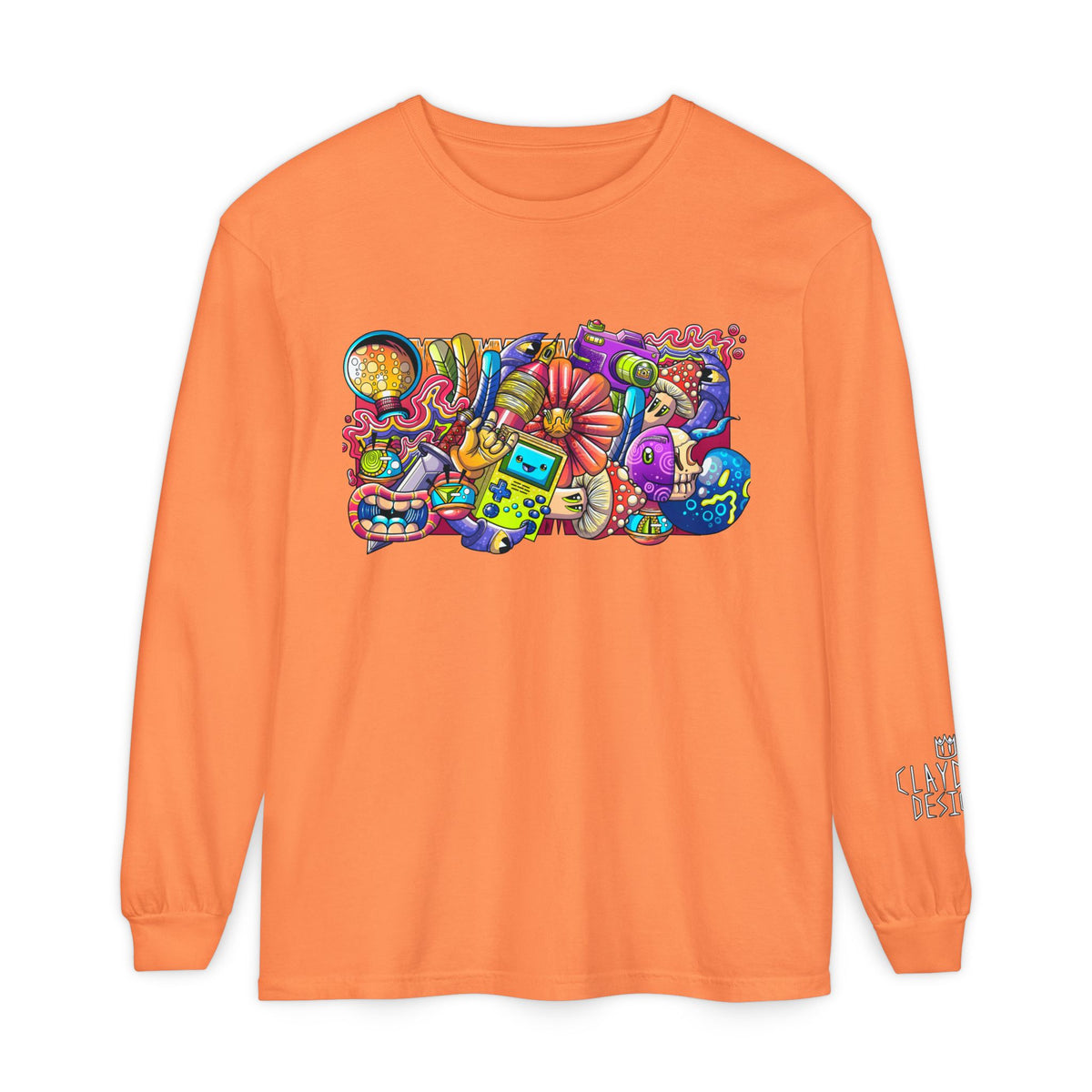 Unisex Garment-dyed Long Sleeve T-Shirt