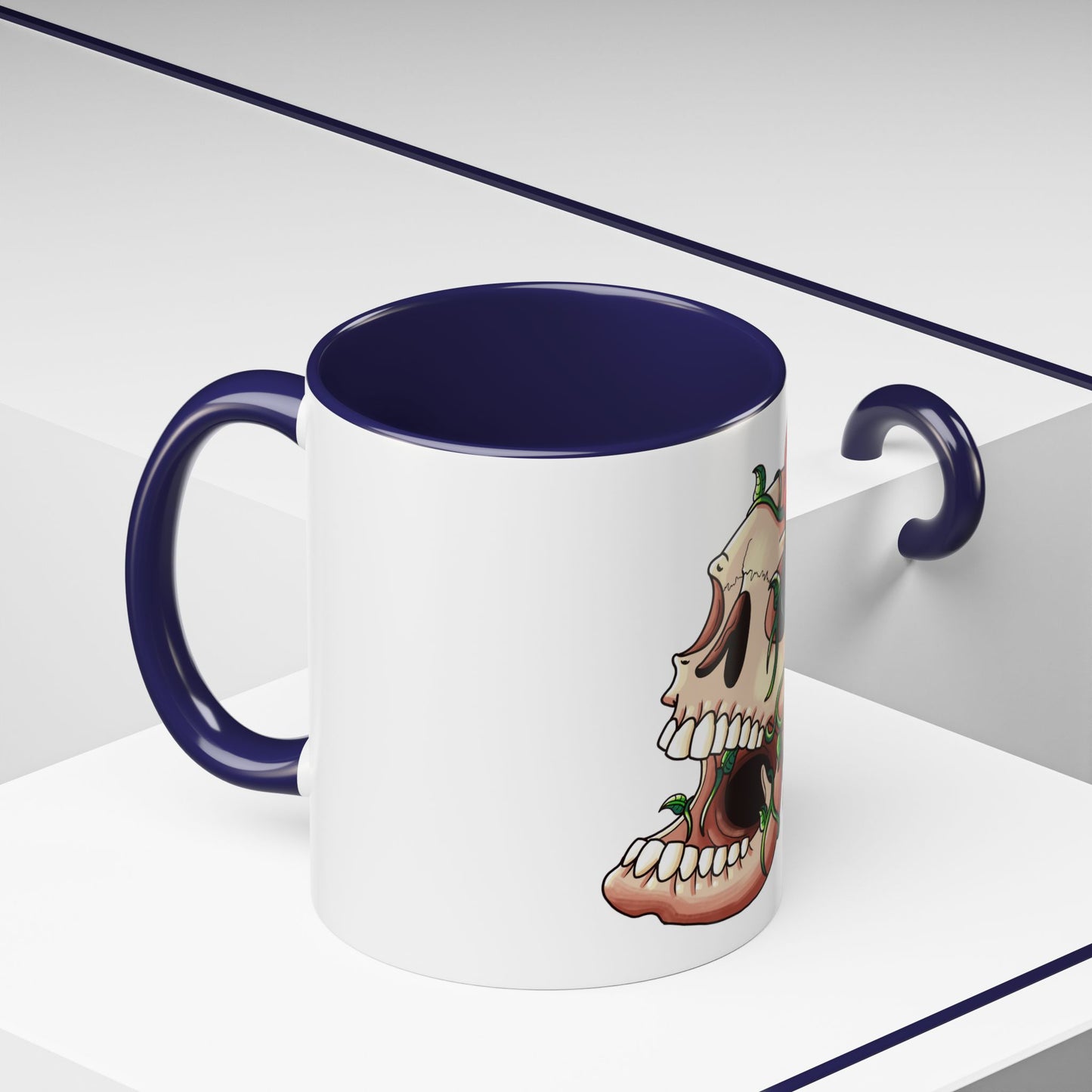 Accent Coffee Mug-Skull design