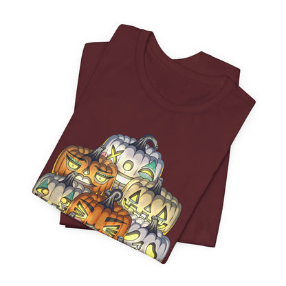 Halloween Pumpkin Unisex Jersey Short Sleeve Tee