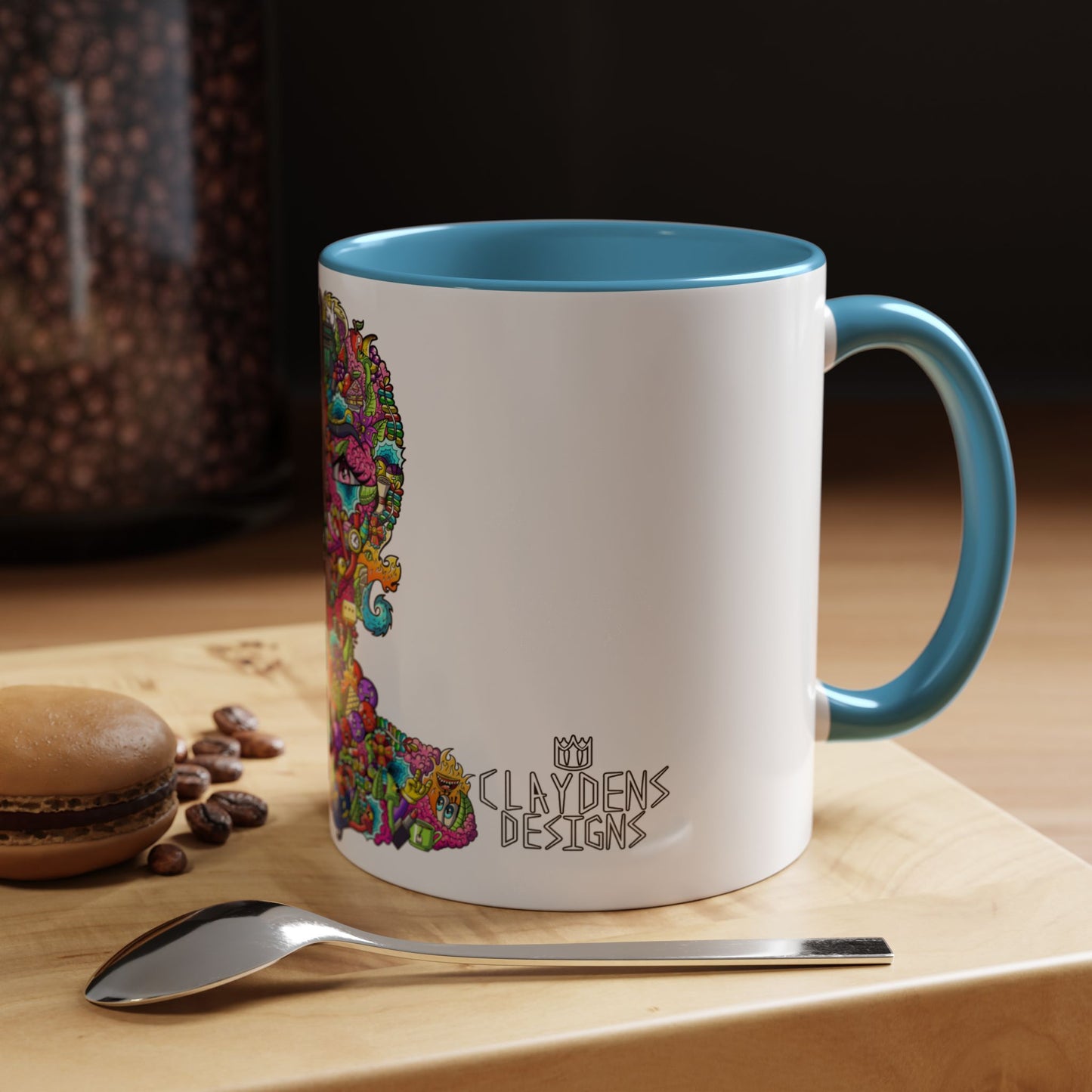 Accent Coffee Mug-Doodle Girl