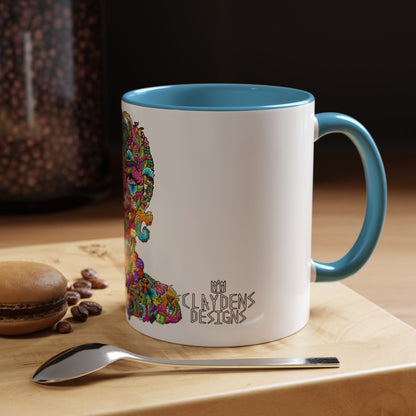 Accent Coffee Mug-Doodle Girl
