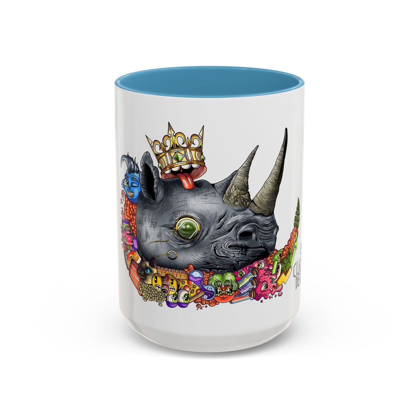 Accent Coffee Mug-Doodle Rhino