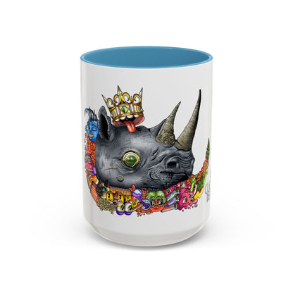 Accent Coffee Mug-Doodle Rhino