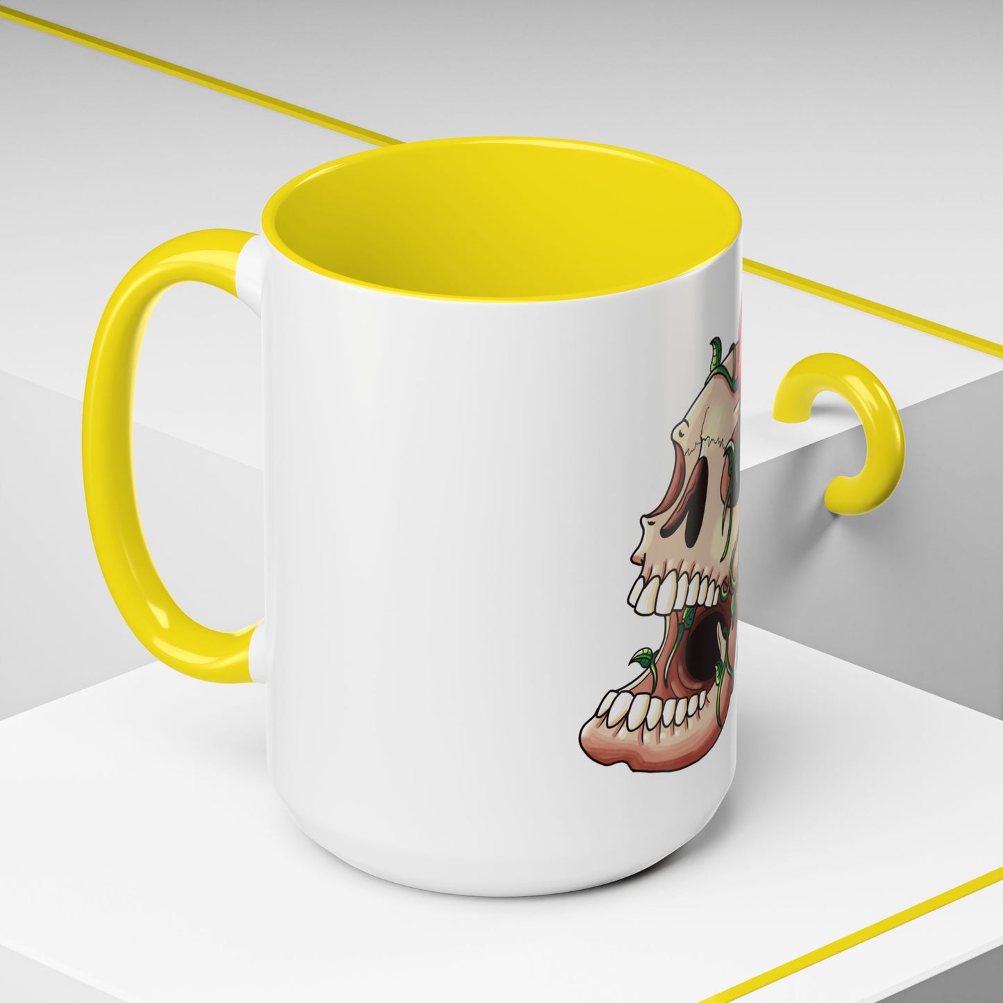Accent Coffee Mug-Skull design