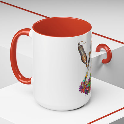 Accent Coffee Mug-Doodle Tattoo