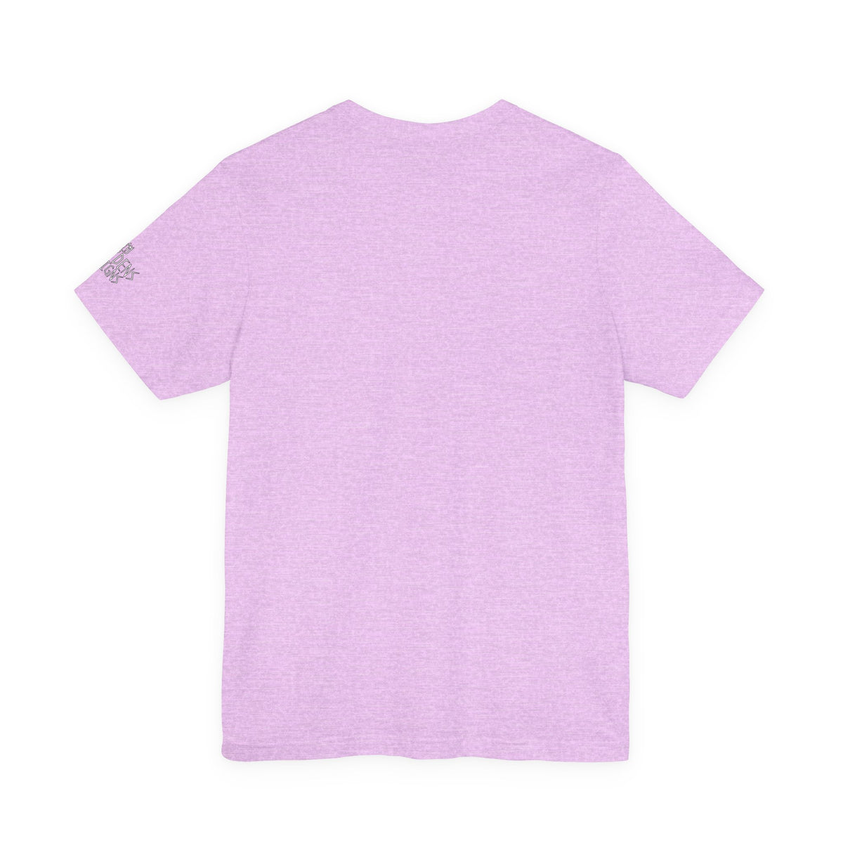 Bella+Canvas Unisex Jersey Short Sleeve Tee with print on sleeve