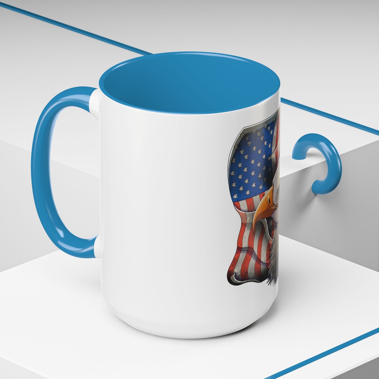 Accent Coffee Mug-American Flag