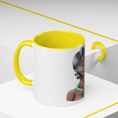 Accent Coffee Mug-Doodle Girl