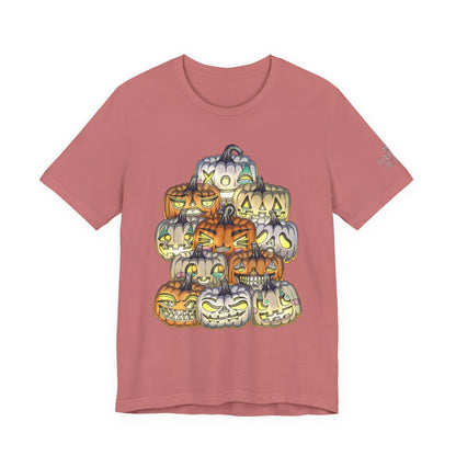 Halloween Pumpkin Unisex Jersey Short Sleeve Tee
