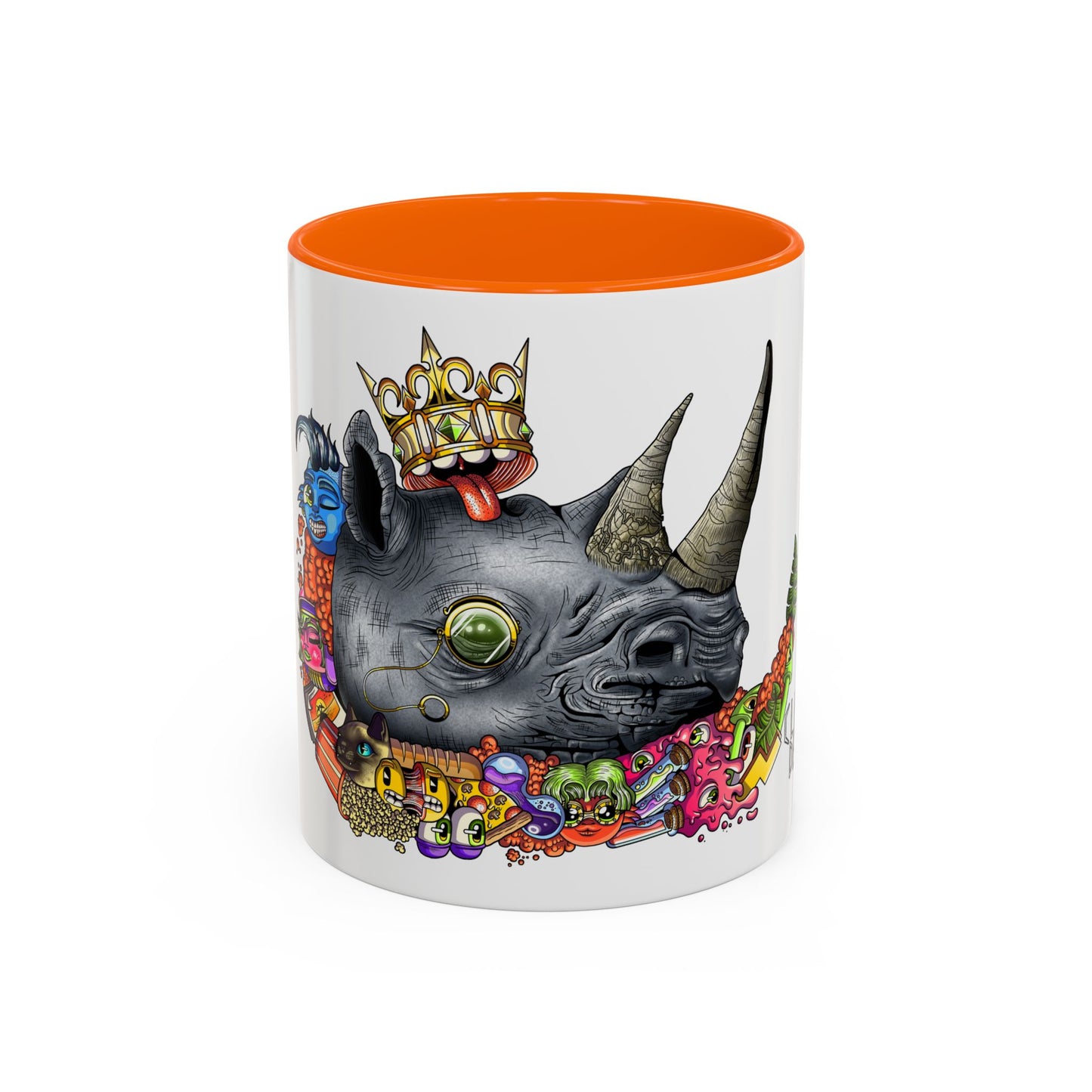 Accent Coffee Mug-Doodle Rhino