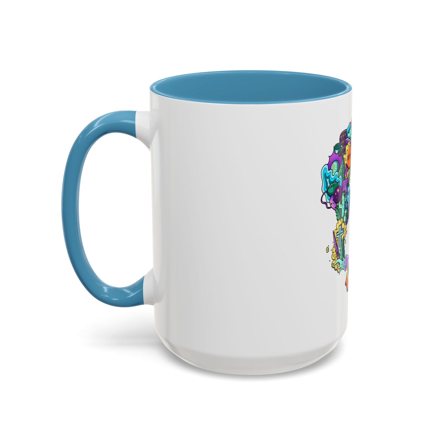 Accent Coffee Mug-Doodle Skull